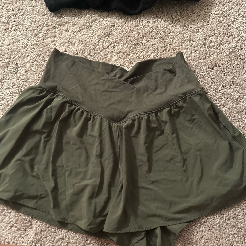 Aerie crossover running shorts